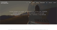 Desktop Screenshot of concoursmotorsport.com